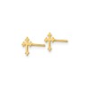 Jewelry Stores Network 14k Gold Cross Pendant Necklace Fleur Charm