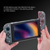 Switch Glitter Case, Switch Protective Case with Tempered Glass Screen