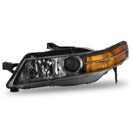AKKON - Fit 2004 2005 2006 Acura TL [HID|Xenon] Projector Headlight Headlamp OE Style Driver Left Side Black Housing Direct Replacement