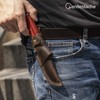 Gentlestache Horizontal Knife Sheath for belt EDC Compact Draw Knife
