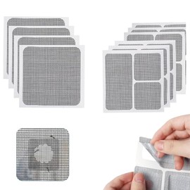 Lumbor37 Cinta para Reparar Mosquiteras Ventana y Puerta 10 Piezas, Cinta Adhesiva Mosquitera, Autoadhesivo Cinta Malla Reparación Cinta para Reparar las Redes de las Tiendas