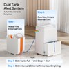 2.64 Gal External Water Tank with Drain Hose for Dehumidifier