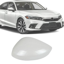 Car Side Mirror Cover Replacement, Rearview Mirror Cover Trim for Honda Civic 2022-2024 White (Right (Passenger) Side)