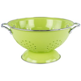 Calypso Basics by Reston Lloyd Powder Coated Enameled Colander, 3 Quart, Lime