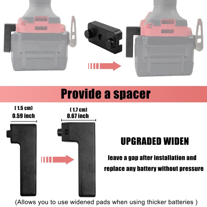 Upgraded Magnetic 1/4-Inch Hex Bits Holders Fit for Milwaukee 18V