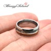 [BreezyIsland] Hawaiian Jewelry Ring Koa Wood & Abalone Ring Tungsten