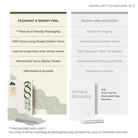 Mayfair Linen 100% Egyptian Cotton Pillow Cases - 600 Thread Count Pillowcases Queen/Standard Size Set of 2, Soft, Breathable Long Staple Sateen Weave Cotton Pillow Covers for Bed - Silver Stripe