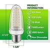 tebio LED Corn Light Bulb 120w Equivalent 1600 Lumen 3000K