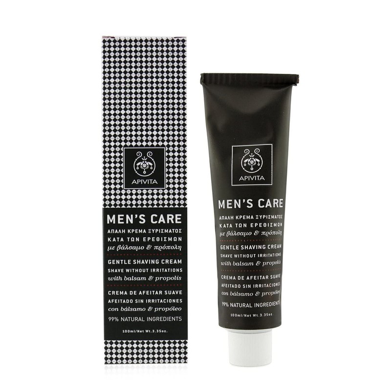 APIVITA MENS CARE Gentle Shaving Cream with hypericum & propolis