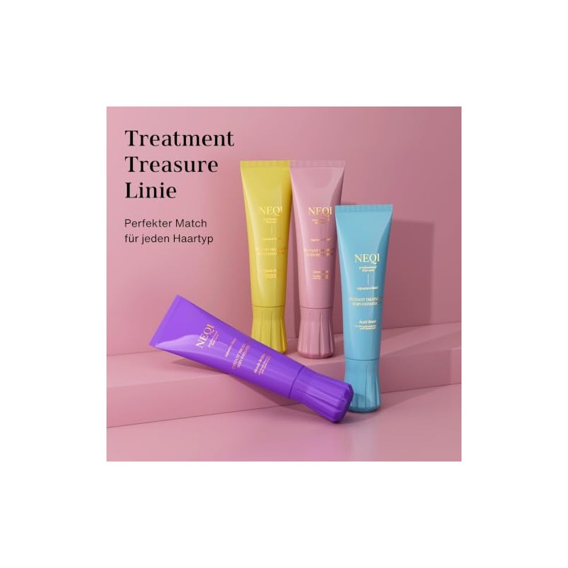 NEQI, Treatment Treasure Peptide Power, Mascarilla de Cabello, Tratamiento de