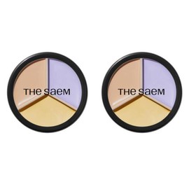 The Sam 더샘 커버 퍼펙션 트리플팟 컨실러 04 톤업 베이지 X2 The Saem Cover Perfection Triple Pot Concealer 04 Tone Up Beige X2