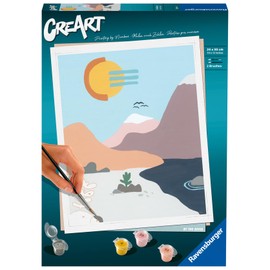 Ravensburger CreArt by The Lake Paint by Numbers Kit for Adults - 23641 - Painting Arts and Crafts for Ages 12 and Up