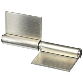 Sugatsune S-6166-6-R Weld On Lift Off Hinge, Stainless Steel 304, Brushed Finish, Right Handedness, 3mm Leaf Thickness, 110mm Open Width, 18mm Pin Diameter, 152mm Height