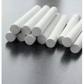 FixtureDisplays 12 White Chalk Sticks: 4" x 1/2" Ideal for Chalkboard Projects