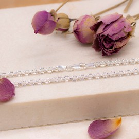 Tuscany Silver Damen Bohnenkette Sterling Silber Rund 56cm/22'