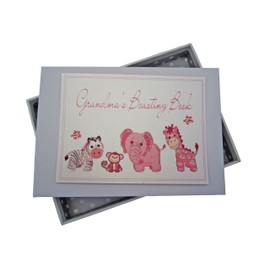 White Cotton Cards Grandma's Boasting Book Photo Album (Tiny, Pink)
