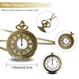 FEOYA Men's Accessories Set 1920's Style Men's Costume Gatsby 8-Piece Set Manhattan Hat Y Strap Bow Tie, A3