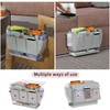 Frjjthchy Bedside Caddy Bedside Organizer,Bed Caddy with 11 Pockets and