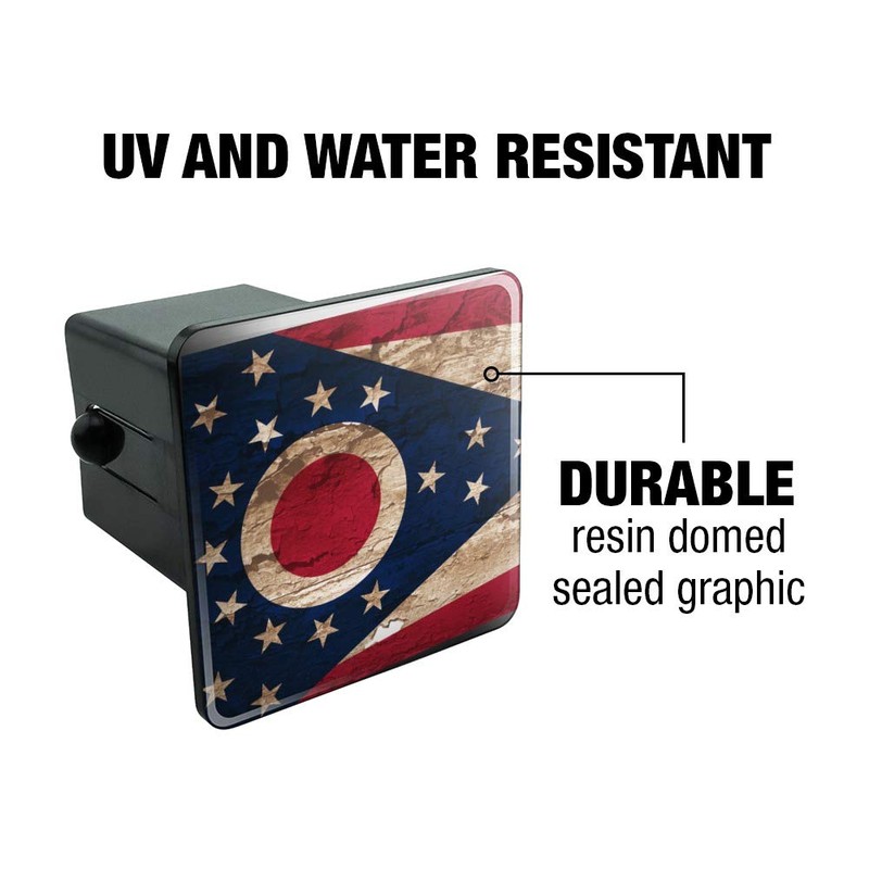 GRAPHICS & MORE Rustic Distressed Ohio State Flag Tow Trailer