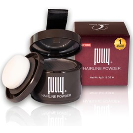 FULLY HAIR Maquillaje Capilar 4 gramos para Cubrir Calvicie y Matizar Canas Aplicación Rápida e Instantánea, Resistente al Sudor, Agua, Lluvia y 50 Horas de Fijación. Hairline Powder Línea Clásica (Café)