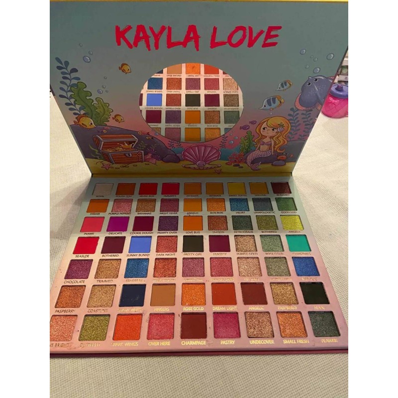 kayla love Paleta De 63 Sombras Brillantes Kayla Love, Mermaid