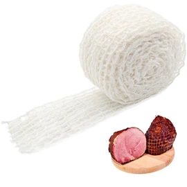 16.4ft Meat Netting Roll, Size 22 Elastic Smoked Meat Poultry Ham Netting Meat Butcher Twine Net for Meat Cooking Smoking, or Drying