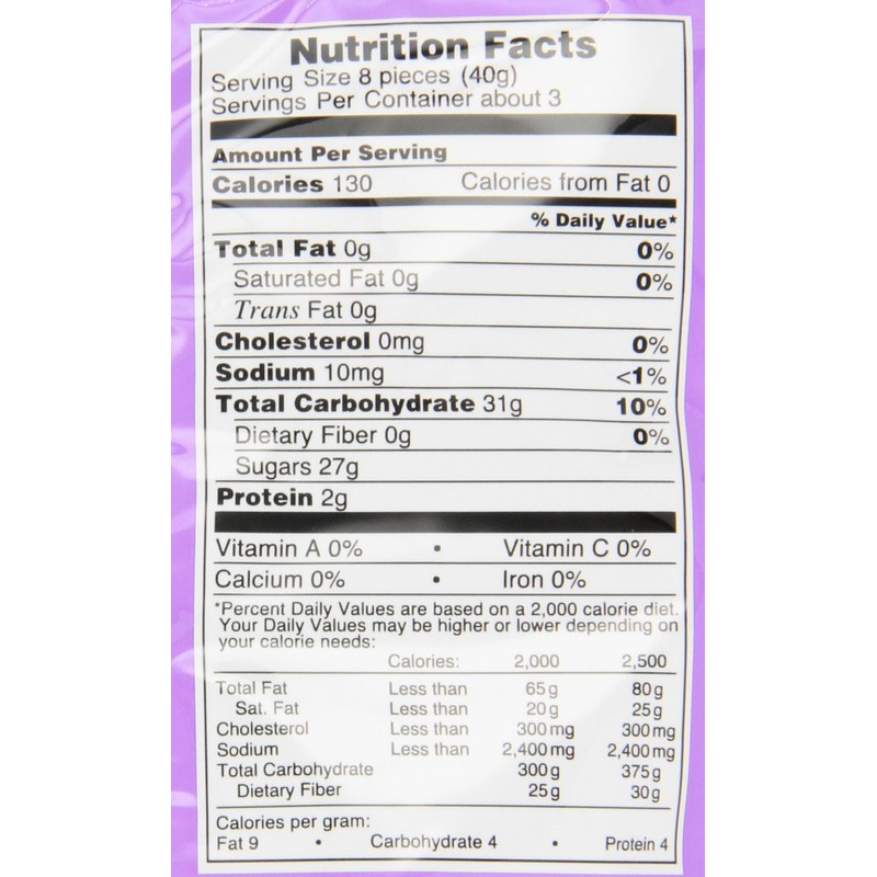 KASUGAI Fruit Gum with Grape Flavour - 1 x 107