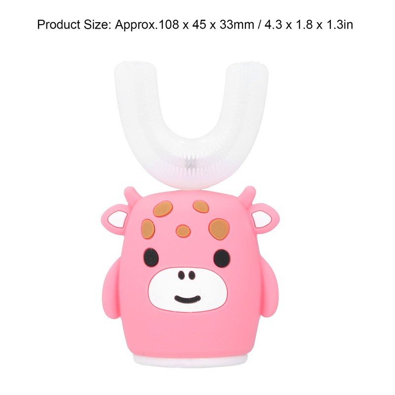 Smart UShaped Children's Toothbrush Teeth Cleaning Cartoon Electric Toothbrush for