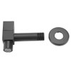 Cold Water Tap Black Copper Square Handle Wall Mount Laundry