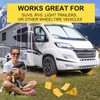 LEIDGG 4Pack Wheel Chocks for RV Trailer Non Slip Heavy