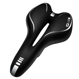Noxtioanip Bicycle Saddle, Bicycle Saddle Gel Bicycle Seat Shock Absorbing Bicycle Saddles Breathable Ergonomic Saddle Bicycle for Long Distance and Everyday Rides for City Bike Mountain Bike