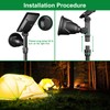 JSOT 600 Lumen Bright Solar Lights Outdoor Waterproof,Solar Powered Landscape