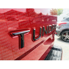 Unbranded Double Layer Tailgate Insert Letters fits 2014-2021 Toyota Tundra (Black Red)