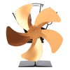5 Blade Heat Powered Stove Fan Fireplace Fans Self Generating