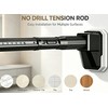 Tension Shower Curtain Rod No Drilling,Extra Long Tension Rod 41-88