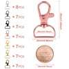 Pack of 50 Key Chain Twist Clasps Lanyard Carabiner Clasp