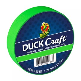 Duck Brand Color Masking Tape: 1 in. x 60 ft. (Neon Green)