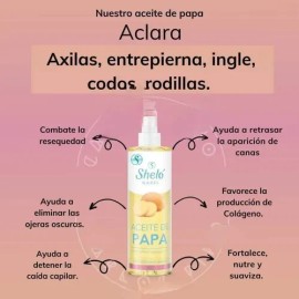 5 Aceite De Papa Reparador Piel Y Cabello 260 Ml Sheló Nabel
