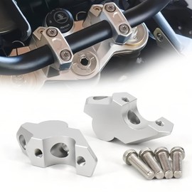 For Voge 900 DSX Handlebar Riser Bar Mount Handlebar Clamp Silver Motorcycle Accessories