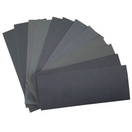 HXMJIED 1200 to 5000 Assorted Grit Sandpaper, 30 Pieces Wet and Dry Assorted Sanding Sheets, 23 x 9 cm Wet and Dry Sandpaper, for Automotive Sanding, Wood Furniture Finishing and Metal Sanding