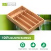 Unibambou Bamboo Utensil Drawer Organizer, Kitchen Organizer for Flatware Cutlery,
