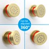 Brass Round Shower Body Spray Jets 4 Pack, HOMEDEC Spa