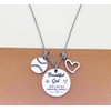 FYXYZ Softball Baseball Gifts for women team Softball Necklace Baseball