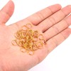 HUIHUIBAO 100 Pieces 10mm Open Jump Ring Metal Split Rings
