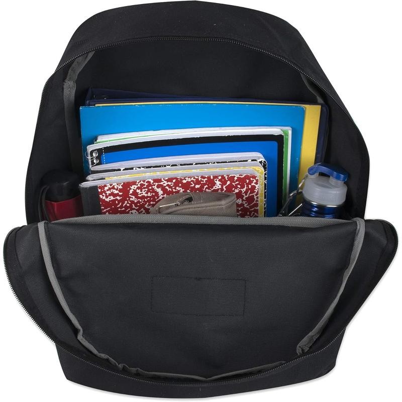 Classic 17 Inch Backpack with Adjustable Padded Shoulder Straps -