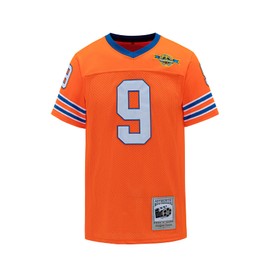 Youth Football Jersey Bobby Boucher #9 The Waterboy Adam Sandler Movie Shirts for Kids Small Orange