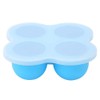 01 Egg Bite Mold, Silicone Egg Steamer, Four Holes Convenient