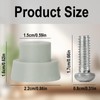 12-Pack Door Stopper Replacement Rubber Tips Heavy Duty Stop Holder