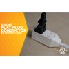 Woods SlimLine Extension Cord - 16/2 Indoor Flat Plug with