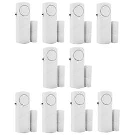 HIIXHC Personal Security Window & Door Alarm Bell | Wireless Sensor Door Window Burglar Alarm | Pack of 10